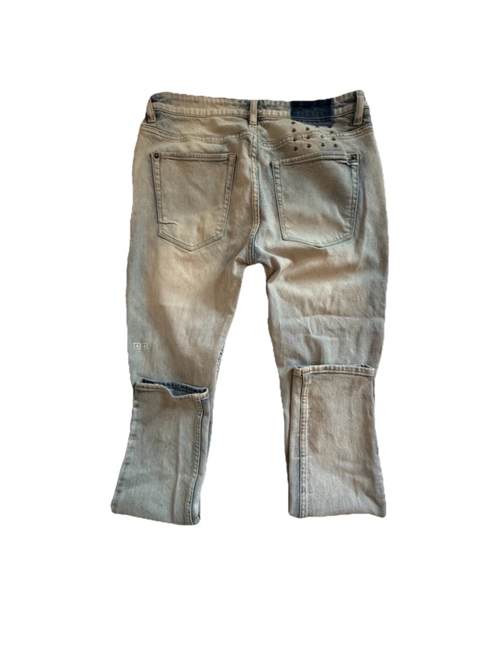 Ksubi Van Winkle Jeans 33 Light Wash Distressed Skinny Denim Trashed Men’s - Picture 2 of 14